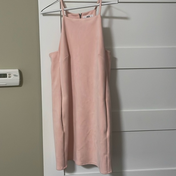 JACK by BB DAKOTA suede peachy pink dress - Picture 3 of 8